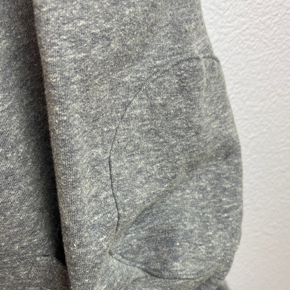 Levi's Charcoal Gray Blue Collar Men’s Cardigan Sweatshirt with Elbow Patches - Picture 3 of 6